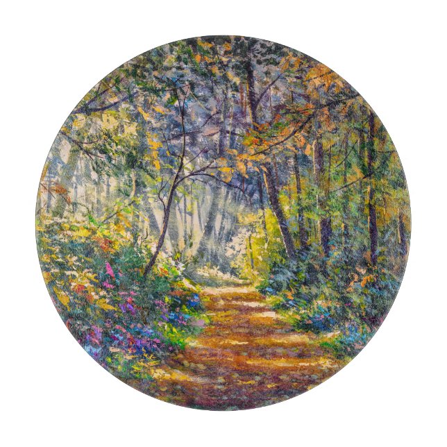 Impressionistischer Pfad: Sonnenwald Schneidebrett (Vorderseite)