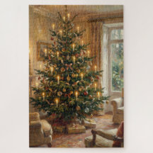 Impressionistischer Weihnachtsbaum im Stil von Mon