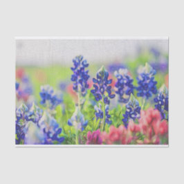 Impressionistisches Bluebonnet-Seidenpapier Seidenpapier