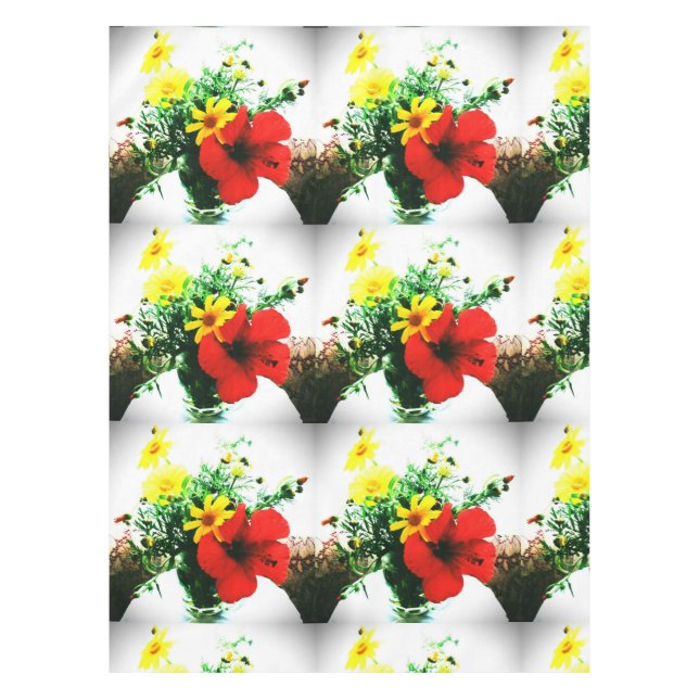 impressionistisches Blume-Design Tischdecke (Vorderseite)