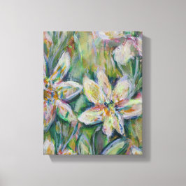Impressionistisches Blumengemälde Leinwand 8"x10"x