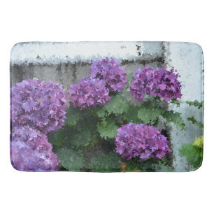 Impressionistisches Hydrangea Bad/Küchenmatte Badematte