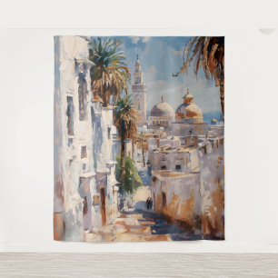 Impressionistisches Motiv von Tunis Wandteppich
