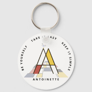 Impressive Neoplastik Art Monogram. Letter A Ke Schlüsselanhänger