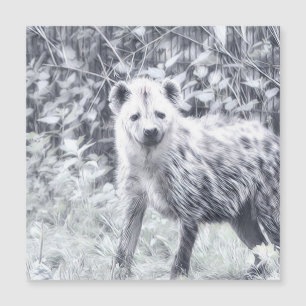 Impressives Tier - hyena Magnetkarte
