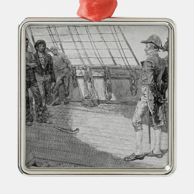 Impressment der amerikanischen Matrosen Ornament Aus Metall (Vorne)