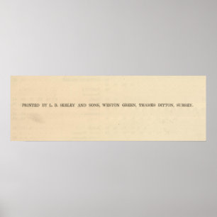 Impressum einer historischen Atlas ANZEIGE 1828 Poster