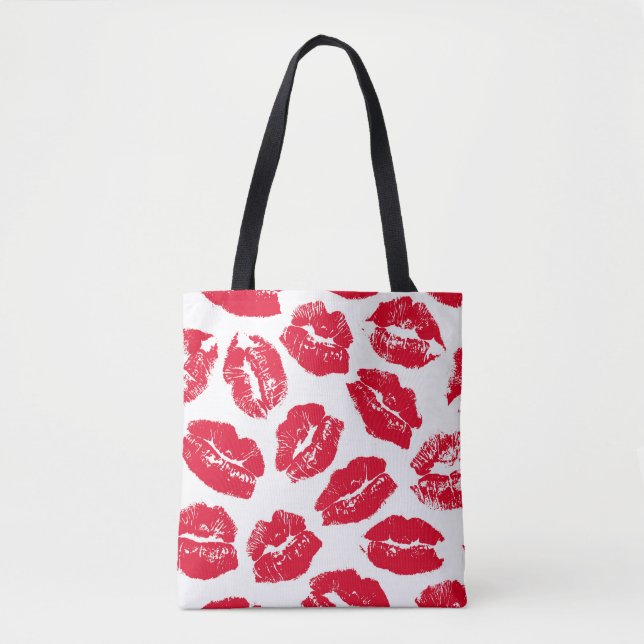 Imprint Kiss Red Lips: Vintag nahtlos (Vorderseite)