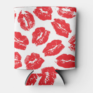 Imprint Kiss Red Lips: Vintag nahtlos Dosenkühler