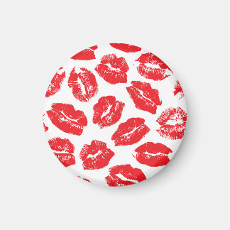 Imprint Kiss Red Lips: Vintag nahtlos Magnet