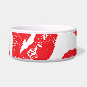 Imprint Kiss Red Lips: Vintag nahtlos Napf