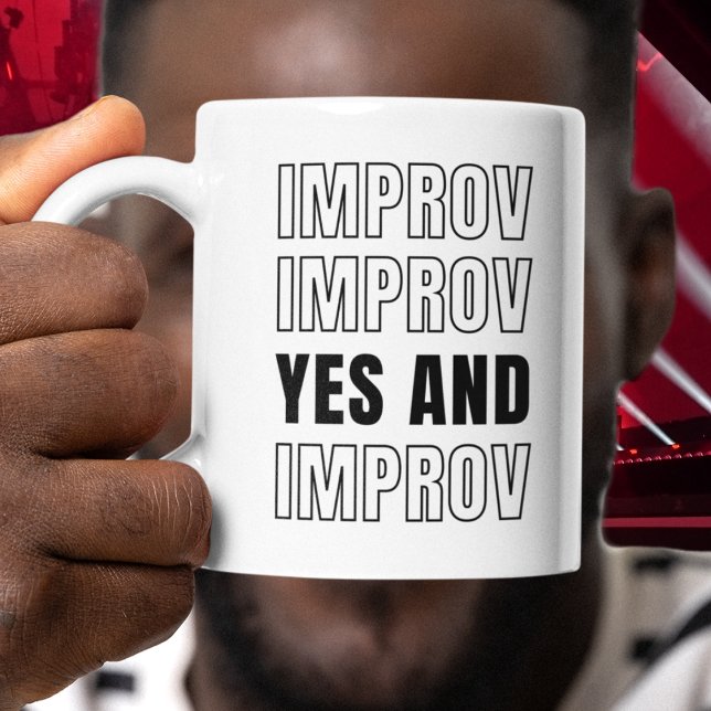 IMPROV JA und individuell anpassbare Improvisation Tasse (Von Creator hochgeladen)