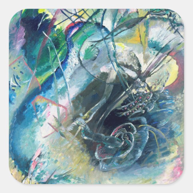 Improvisation, 1914 quadratischer aufkleber (Vorderseite)