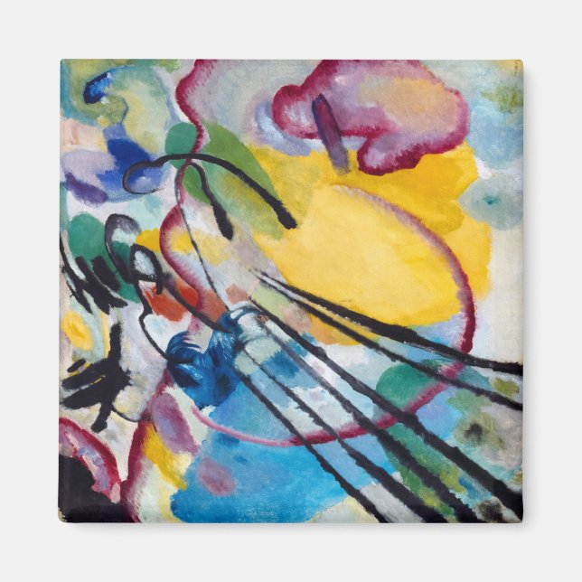 Improvisation 26, Rowing by Wassily Kandinsky Magnet (Vorne)