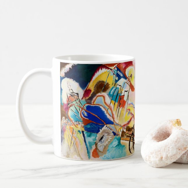 Improvisation 30 (Cannons) von Wassily Kandinsky Kaffeetasse (Mit Donut)
