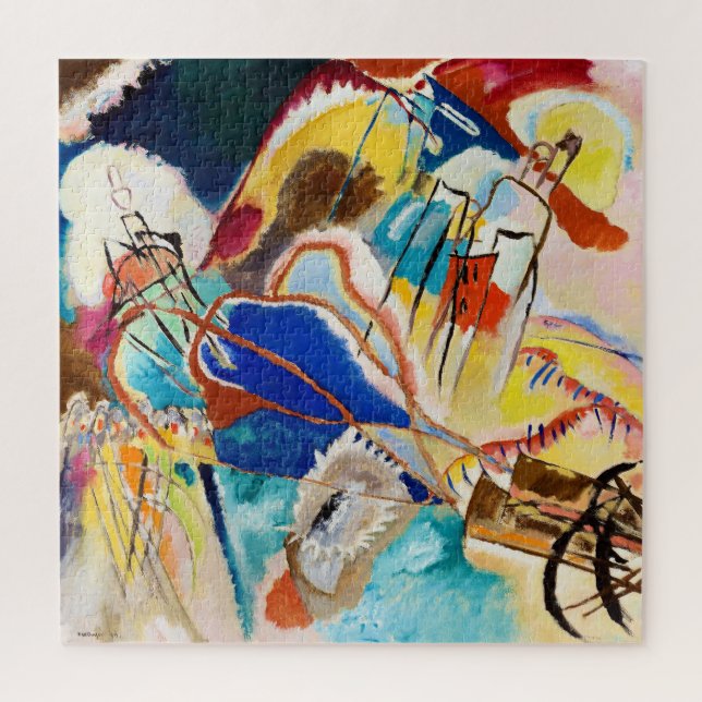 Improvisation 30 (Cannons) von Wassily Kandinsky Puzzle (Vertikal)