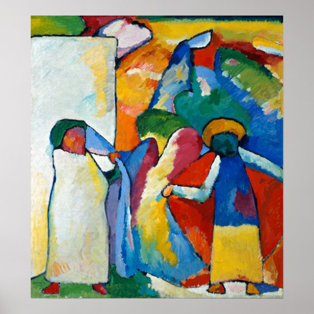Improvisation 6 (afrikanisch), Kandinsky 1909 Poster (Vorne)