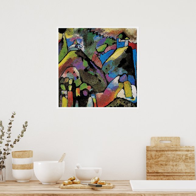 Improvisation 9, abstract art by Wassily Kandinsky Poster (Küche)