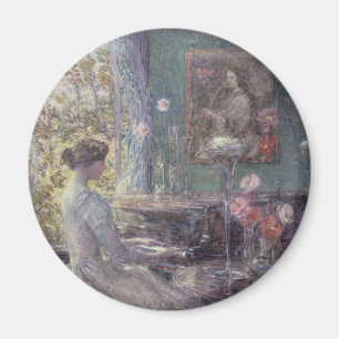 Improvisation von Frederick Childe Hassam Magnet