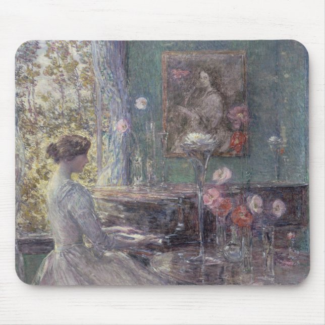Improvisation von Frederick Childe Hassam Mousepad (Vorne)
