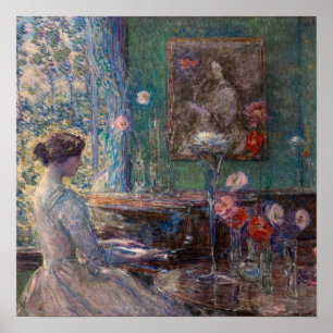 Improvisation von Frederick Childe Hassam Poster