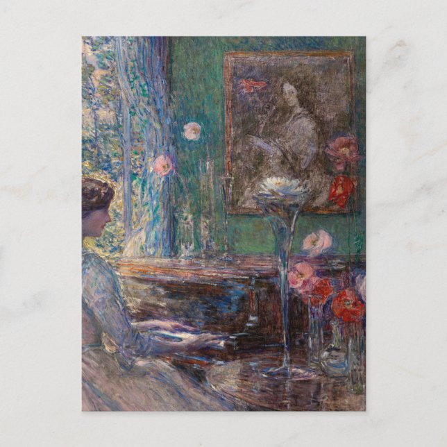 Improvisation von Frederick Childe Hassam Postkarte (Vorderseite)