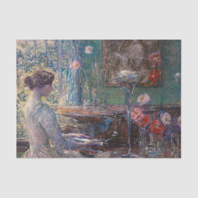 Improvisation von Frederick Childe Hassam Seidenpapier (Vorderseite)