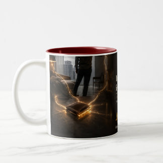 Impuls ist ein Buchzitat über Schaltkreise Zweifarbige Tasse