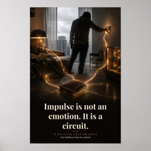 Impuls ist ein Schaltkreis Buch Zitat Kunst Poster