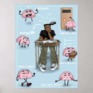 Impulse-Kontrolle (Matte) Poster