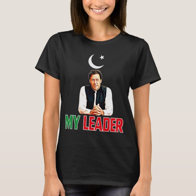 Imran Khan Mein Leiter Pakistan PTI Party Unterstü T-Shirt (Vorderseite)