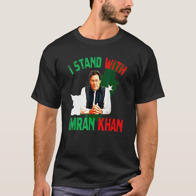 Imran Khan Pti Party Pakistan unterstützen Freihei T-Shirt (Vorderseite)