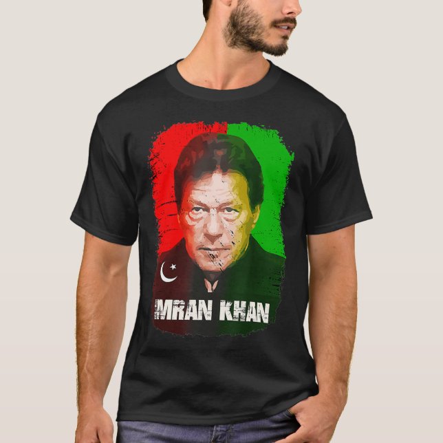Imran Khan PTI Party Pakistan Unterstützung 40. T-Shirt (Vorderseite)