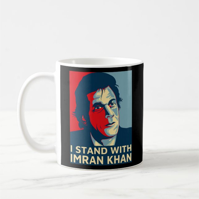 Imran Khan PTI Party Pakistan Unterstützung Freihe Kaffeetasse (Links)