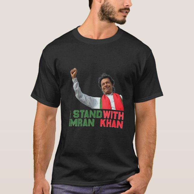 Imran Khan PTI Party Pakistan Unterstützung Freihe T-Shirt (Vorderseite)
