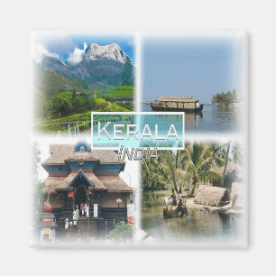 IN0036Asien, Indien Kerala, Kühlschrank Magnet