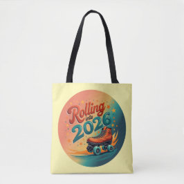 In 2026 rollender Retro-Skate-Tote