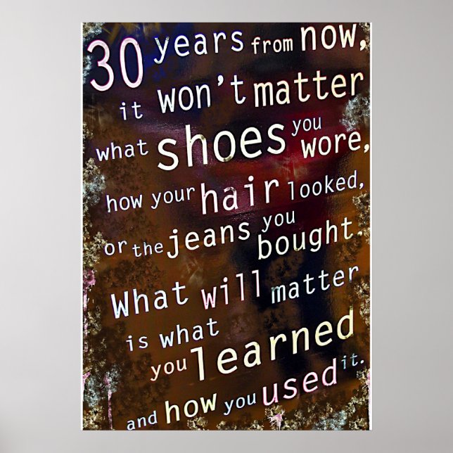 In 30 Jahren Poster (Vorne)