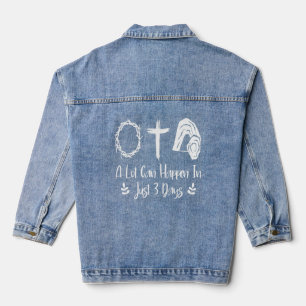 In 3 Tagen kann viel passieren Jesus kreuz Christl Jeansjacke