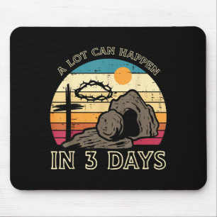 In 3 Tagen kann viel passieren Ostern Religiöse Fr Mousepad