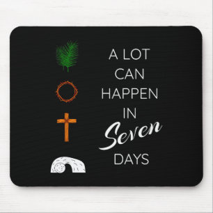In 7 Tagen kann viel passieren Palmsonntag Heilige Mousepad