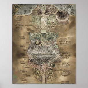 In A8 hergestellt Poster