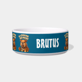 In a doggone bad mood – funny grumpy bulldog napf