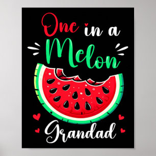 In A Melon Opa Geburtstagsfeier Matching Familie  Poster