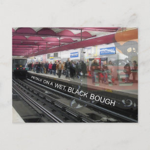 "In a Station of the Metro" Pound/Paris Postkarte