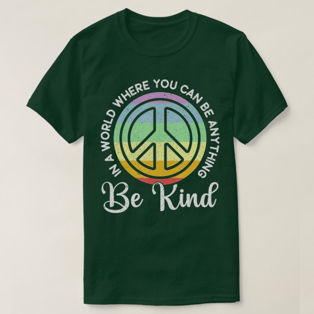 In A World Where You Can Be Anything Be Kind Kindn T-Shirt (Design vorne)