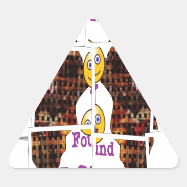 In Afrika habe ich Liebe gefunden Dreieckiger Aufkleber (Vorderseite)