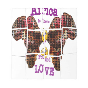 In Afrika habe ich Liebe gefunden Notizblock