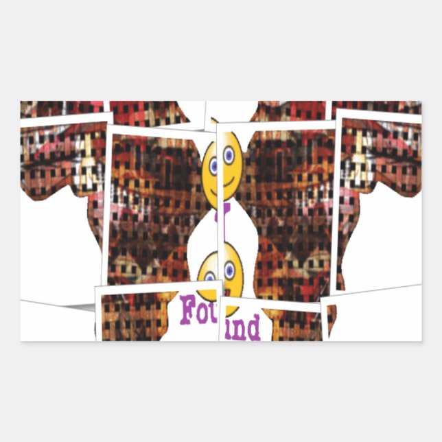 In Afrika habe ich Liebe gefunden Rechteckiger Aufkleber (Vorderseite)