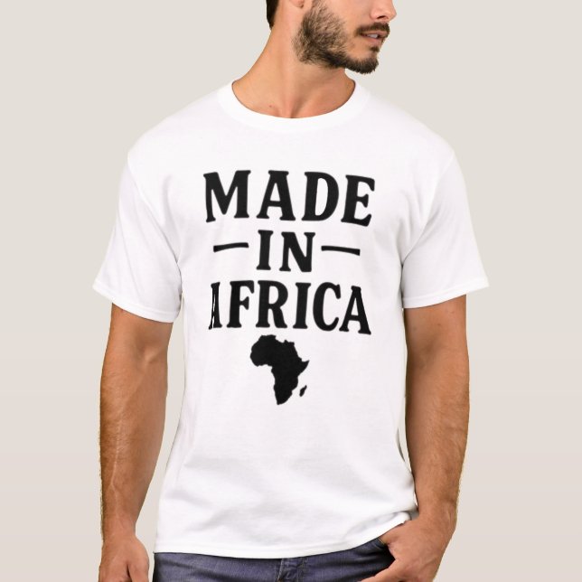in Afrika hergestellt T-Shirt (Vorderseite)